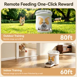 Dispensador automático de comida para perros con control remoto