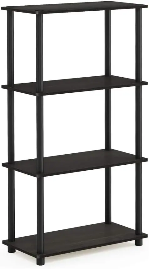 

(99557EX/BK) Turn-N-Tube 4-Tier Multipurpose Shelf Display Rack - Espresso/Black