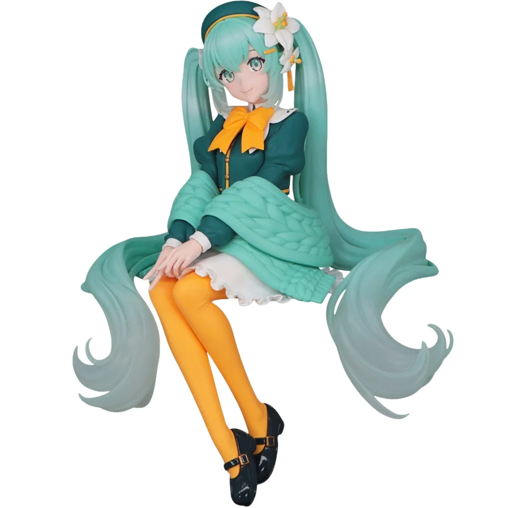 在庫あり-フリューオリジナル-正規品-ボーカロイド-初音ミク-リリーフラワーフェアリーver-14cmコレクションモデル玩具ヌードルストッパーフィギュア