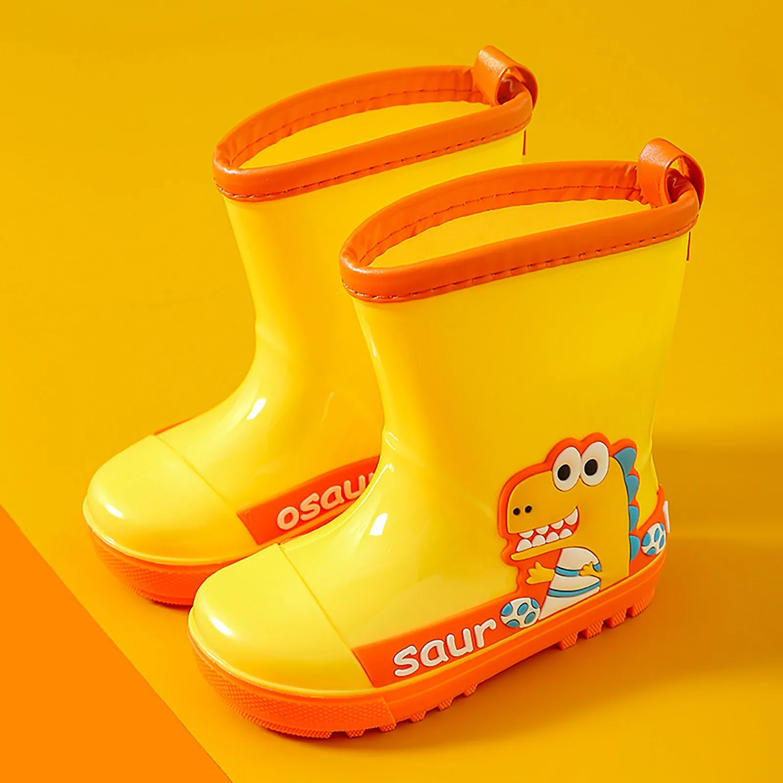 2024 New Style Safety Rain Boots For Kids Child Waterproof Boots Boy Rain Shoes For Girl Decorative Eva Stock Water Boot Rain