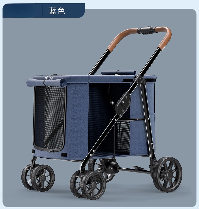 Multiple Pet Carts Large Dog Carts Large Folding Space of 60 Kilograms for Outdoor Use