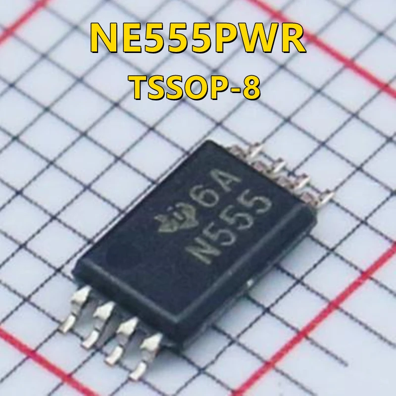 10 pcs/lot NE555DR SOP-8 NE555 Clock signal device Single high-precision timer 100kHz NE555PWR TSSOP-8 N555 NE555PSR