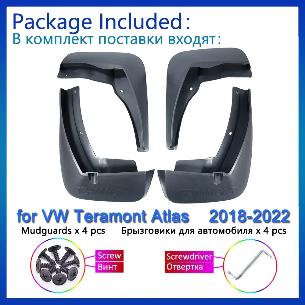 

For Volkswagen VW Teramont Atlas 2018 2019 2020 - 2021 2022 Mud Flaps Mudguards Splash Guards Fender Flare Mud flaps Accessories