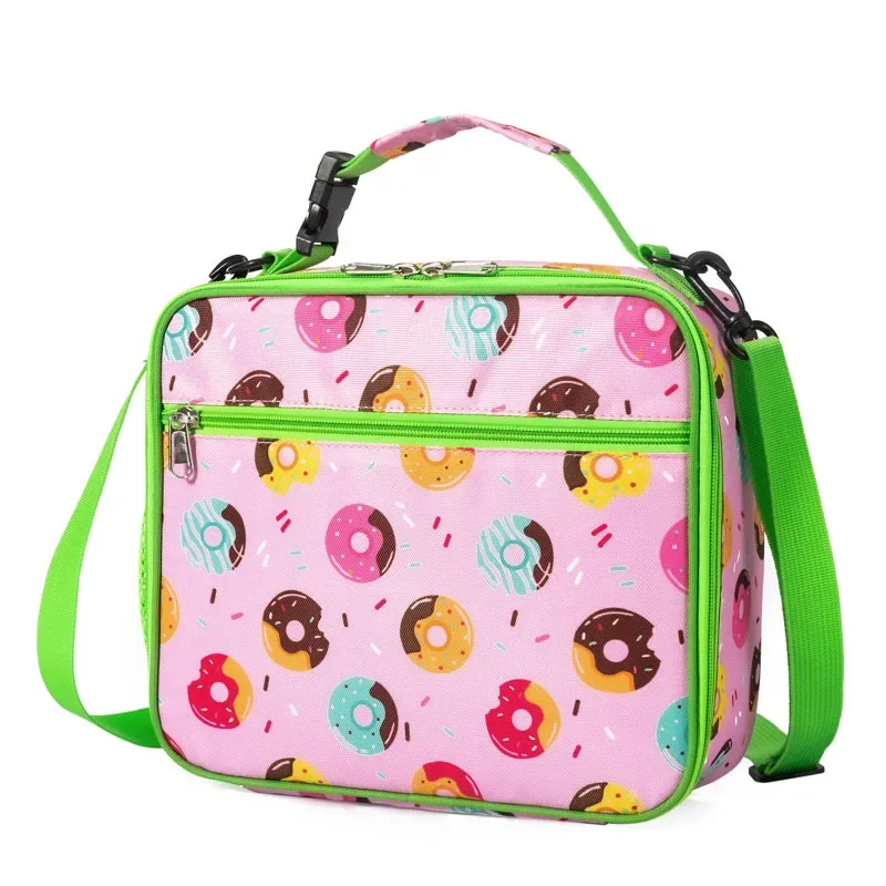 Bolsa Bento con estampado de dibujos animados Para niños, bolsa de almuerzo Oxford Para niños, bolsas de Picnic, bolsa de caja de almuerzo, bolsas térmicas Para mujeres, Lonchera Para Almuerzo