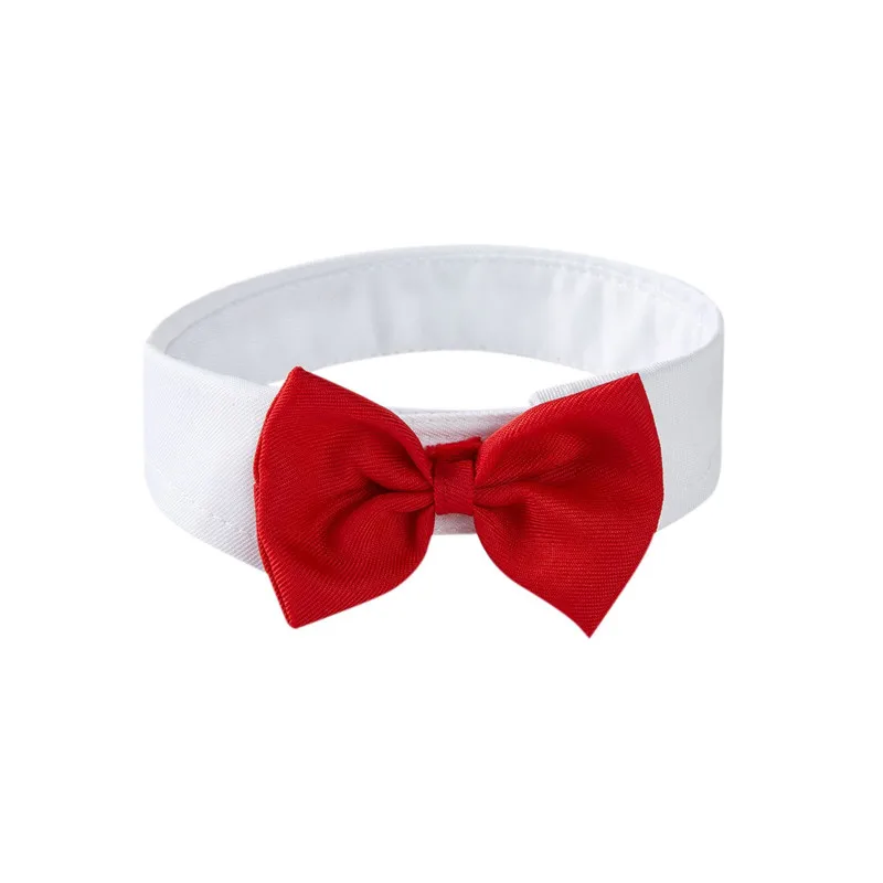 Bowtie for Cat Dog Bow Tie Collar Black Red Adjustable Dog Tuxedo Collar Pet Wedding Formal Tuxedo Suit Outfits Birthday Costume view 3