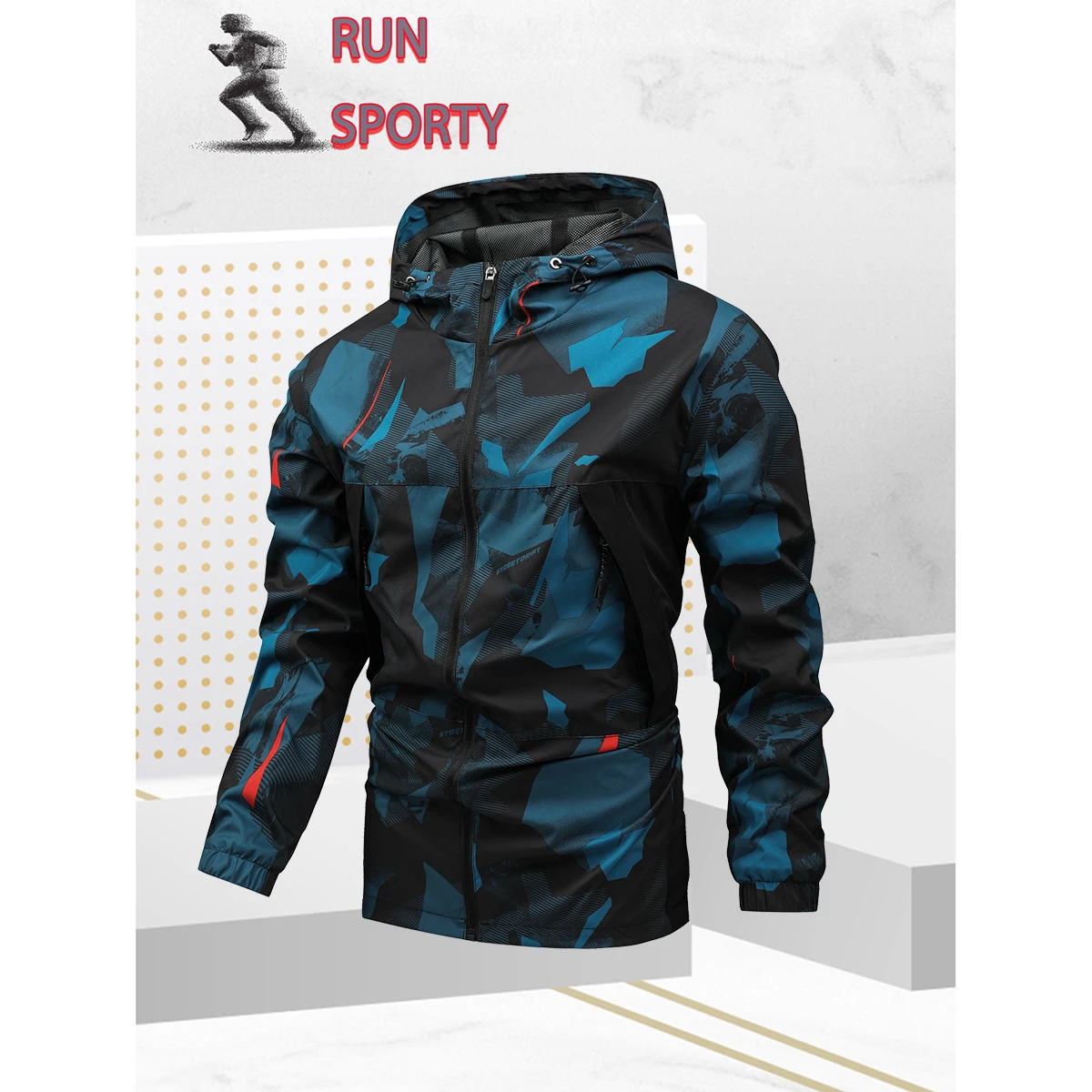 

Men's Outdoor Casual Jacket Fashionable Printed Style