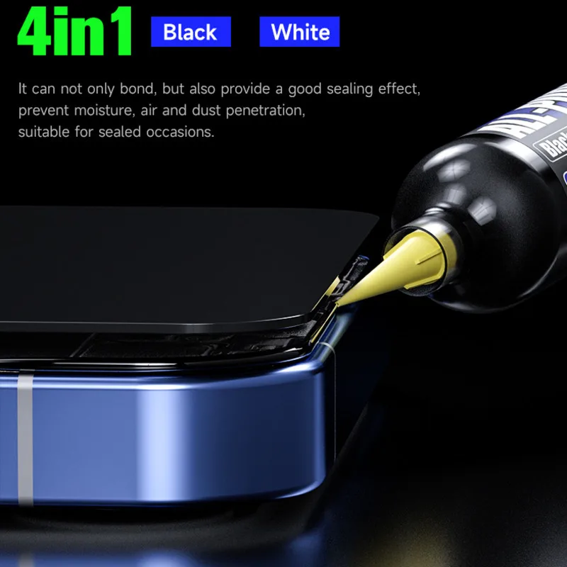 MECHANIC G7 4in1 Glue Black & White High Viscosity Non-Toxic EcoFriendly Formula for Phone Middle Frame Back Cover Sealing Craft