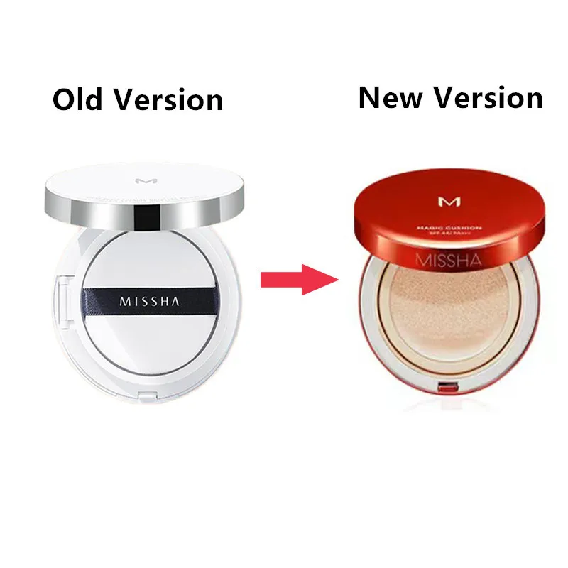 New Version MISSHA M Magic Cushion SPF44/PA+++15g  Sunscreen Foundation Concealer Air BB Cream Whitening Korea Cosmetics