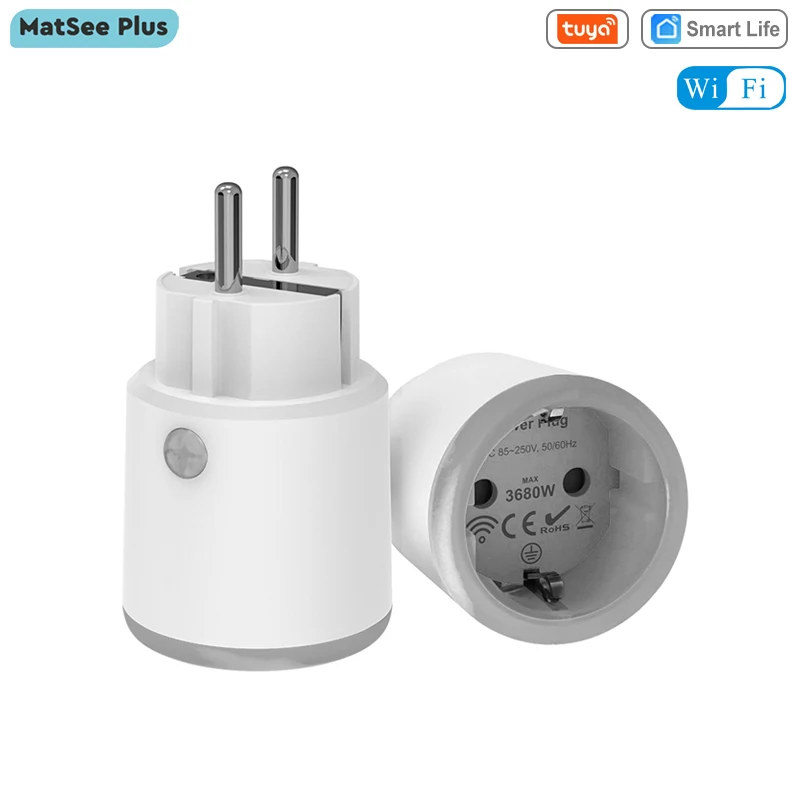 Tuya Smart Life WiFi ZigBee Power Plug EU FR 16A Socket Energy Monitor Works with Homekit Alexa Google Home