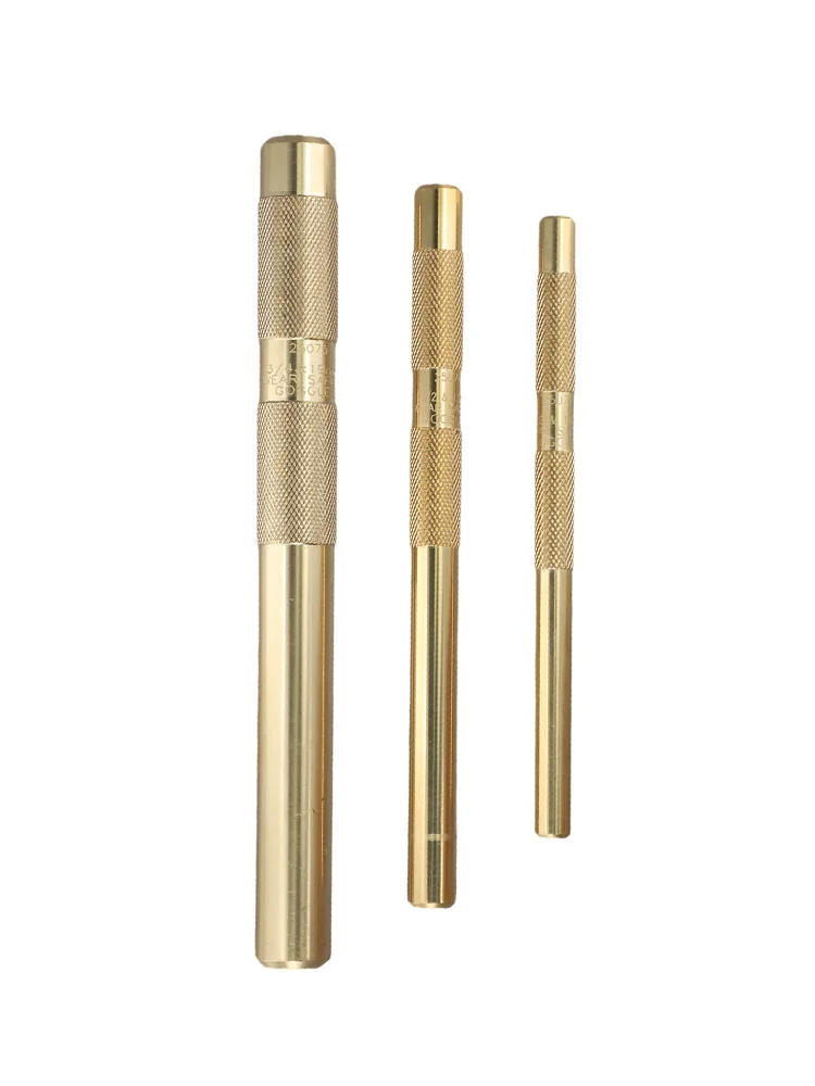Brass Punch Set Hand Tool Punches Engineering Use Construction Projects High Machinability 3 Pieces Set Erosion Resistant view 4