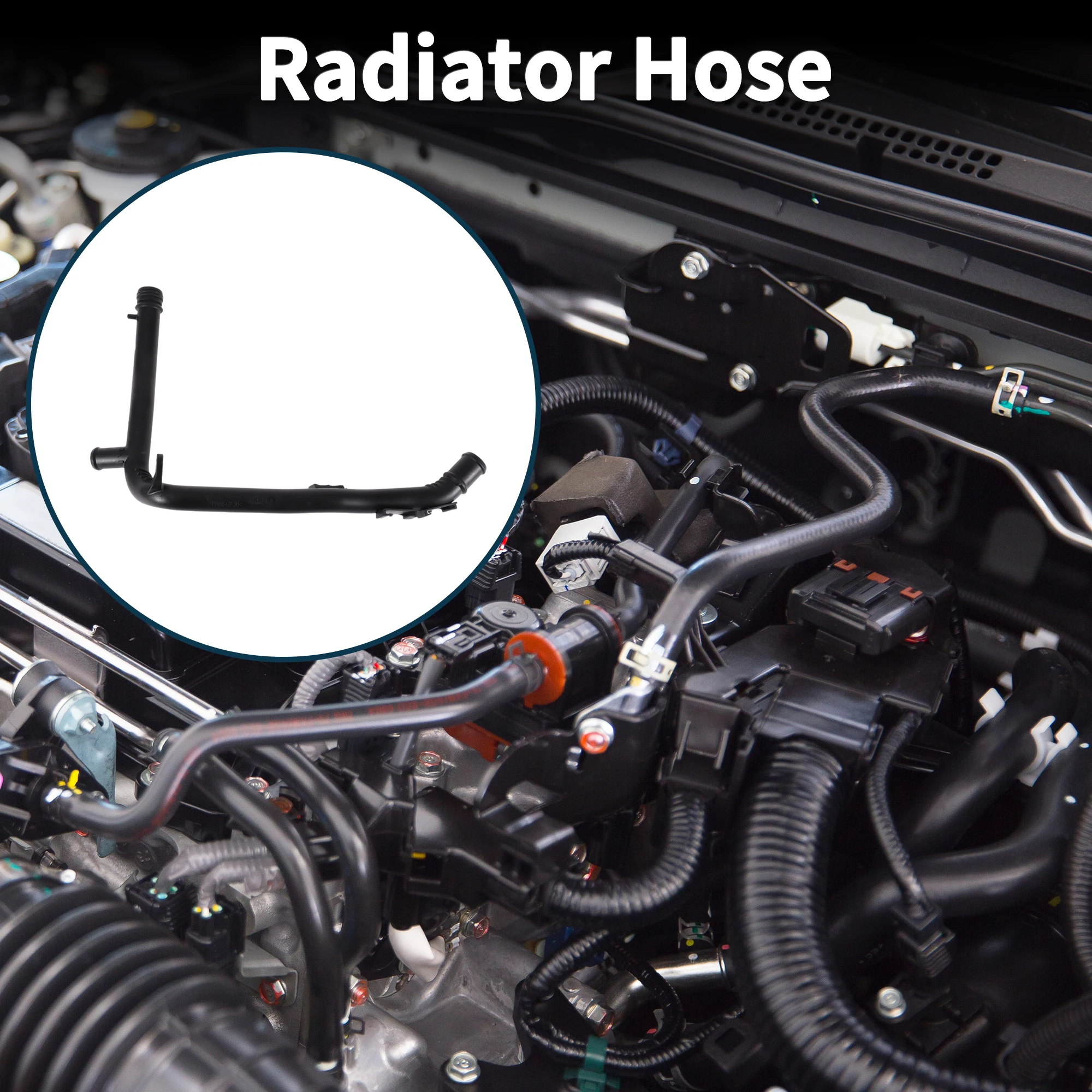 

UXCELL Radiator Hose Coolant Pipe for Volkswagen Phaeton 2002-2016 Plastic Black 1 Pcs