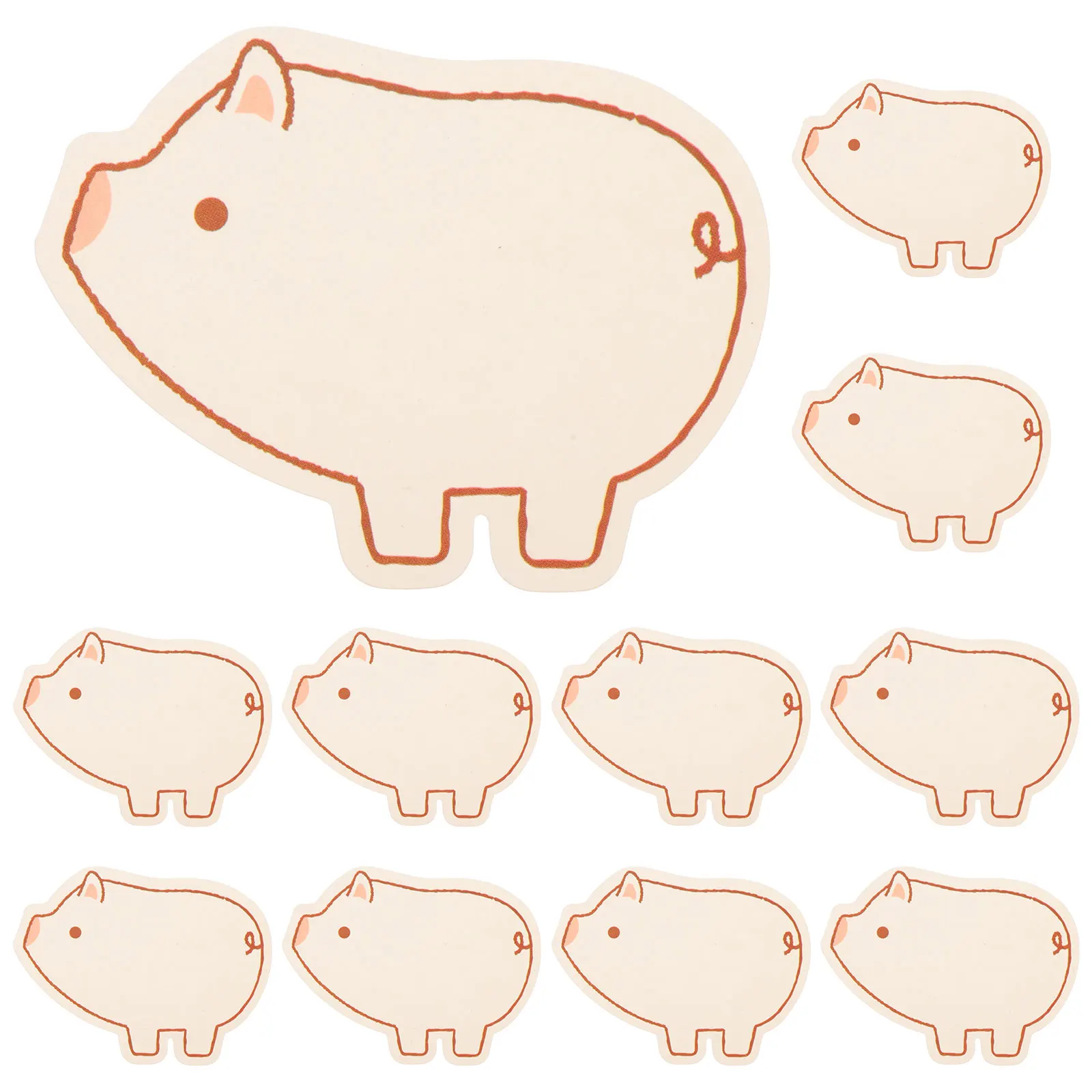 

60pcs Message Blank Cartoon Note Cute Fine Workmanship Record Plan Word Paper Study Mini Blank Cards Greeting Cards
