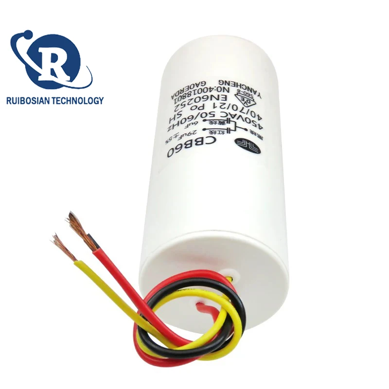 CBB60 6UF+29UF 450V 3선 전기 호이스트 크레인 모터 시동 커패시터 리프트