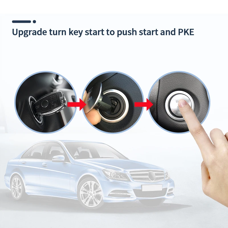 EASYGUARD Smart Key PKE bezkluczykowy dostęp pasujący do 2014+ Benz FBS4 G klasa W166, GLE W166, GLS W166, GL X166, ML W166 tylko rozruch kluczy