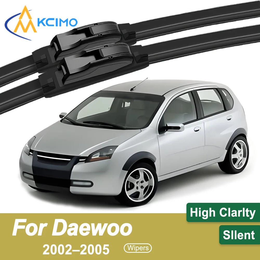 

2PCS High-Performance Wiper Blades for Daewoo Kalos T200 2002–2005 All-Weather Durable Frame Essential for Safe Drive