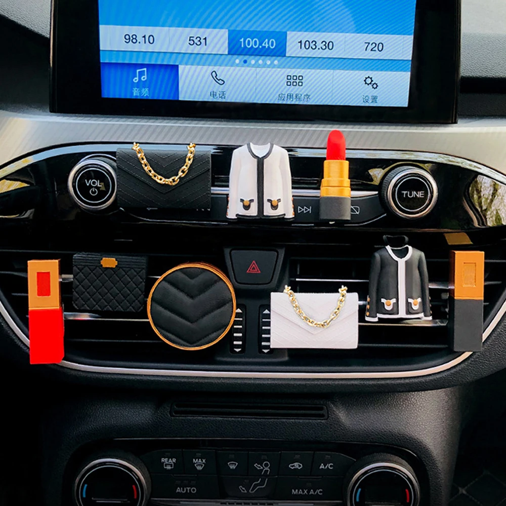 

Celebrity linkage car fragrance chain bag suit lipstick foundation make-up Perfume stone with perfume for Benz, Audi, BMW