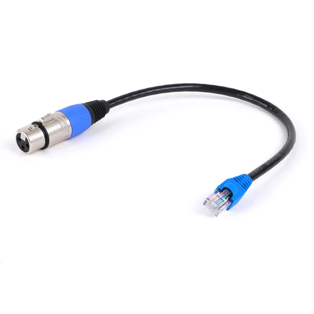 3Pin XLR to RJ45 Adapter Cable,XLR Female to RJ45 UTP CAT5/6 Male ​Converter Cord for Speaker,Sound and Stage Lighting Equipment