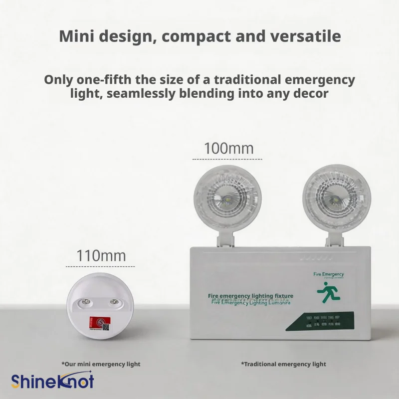 SHINEKNOT Emergency Wall-Mounted Lighting Fixtures Emergency Lights With High Brightness And Long Battery Life For Safety Exits