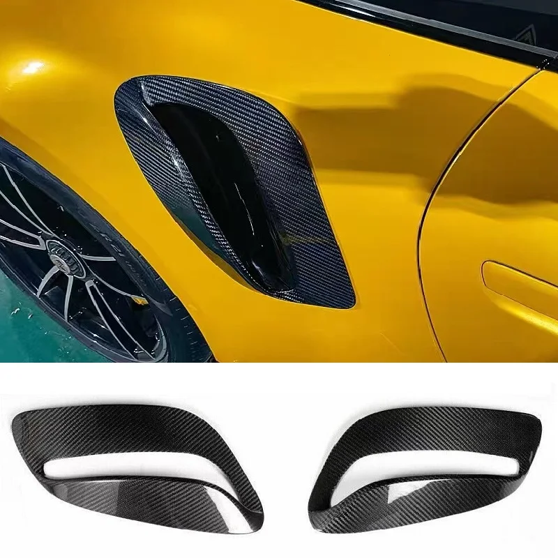 

Real Dry Carbon Car Rear Side Air Vent Fender Trims Cover Set For Porsche 911 992 Turbo S GT3RS 2019-2023