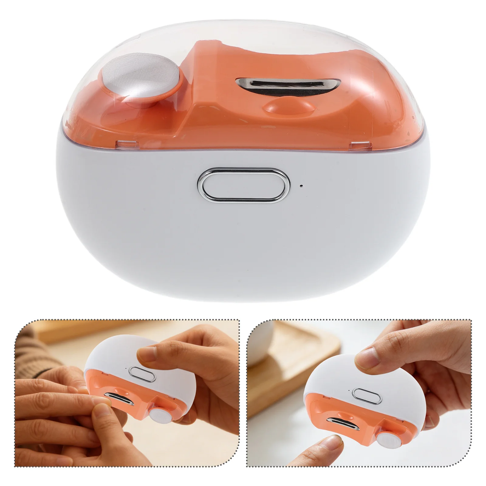 Elektrische teennagelknipper Oplaadbare draagbare stille trimmer voor senioren Dames Heren Automatische vingernagelknipper