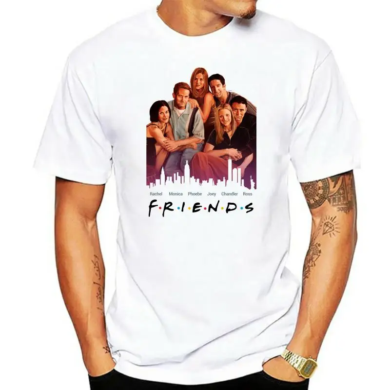 F.R.I.E.N.D.S Tv Series Logo MenS White T-Shirt Size S M L Xl 2Xl 3Xl