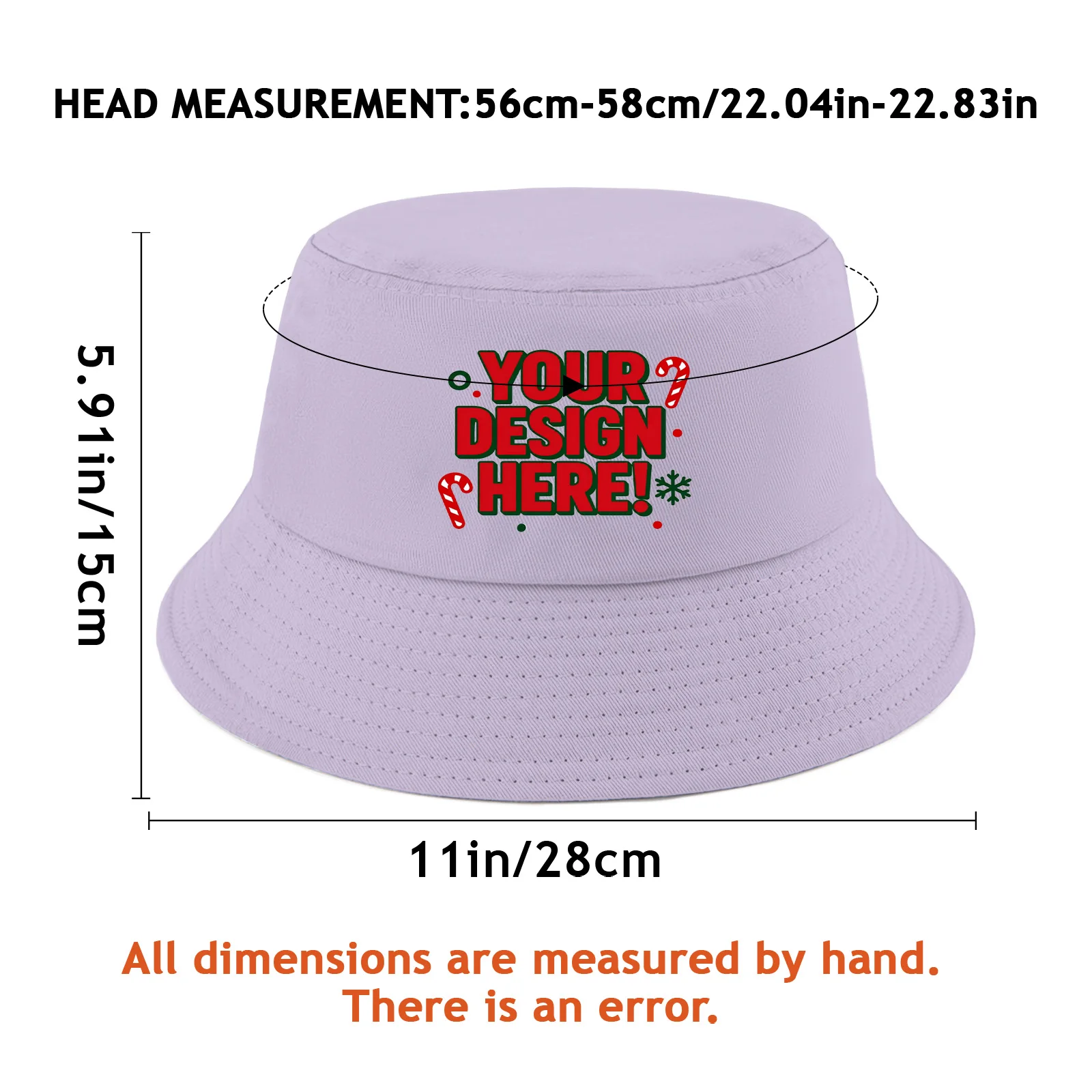 Custom Cotton Bucket Hat Personalized Photo Logo Text Printed Sun Hat Unisex Outdoor Cap for Fishing Camping Hiking Travel
