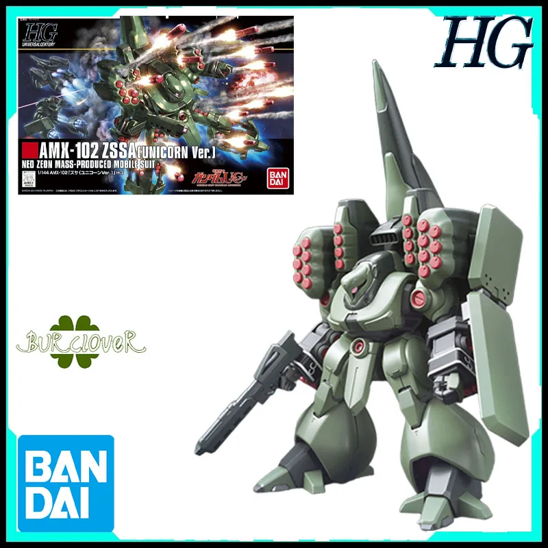 

Bandai Genuine HG Zssa AMX-102 1/144 Anime Action Figure Assembly Model Toys Collectible Model Ornaments Gifts For Children