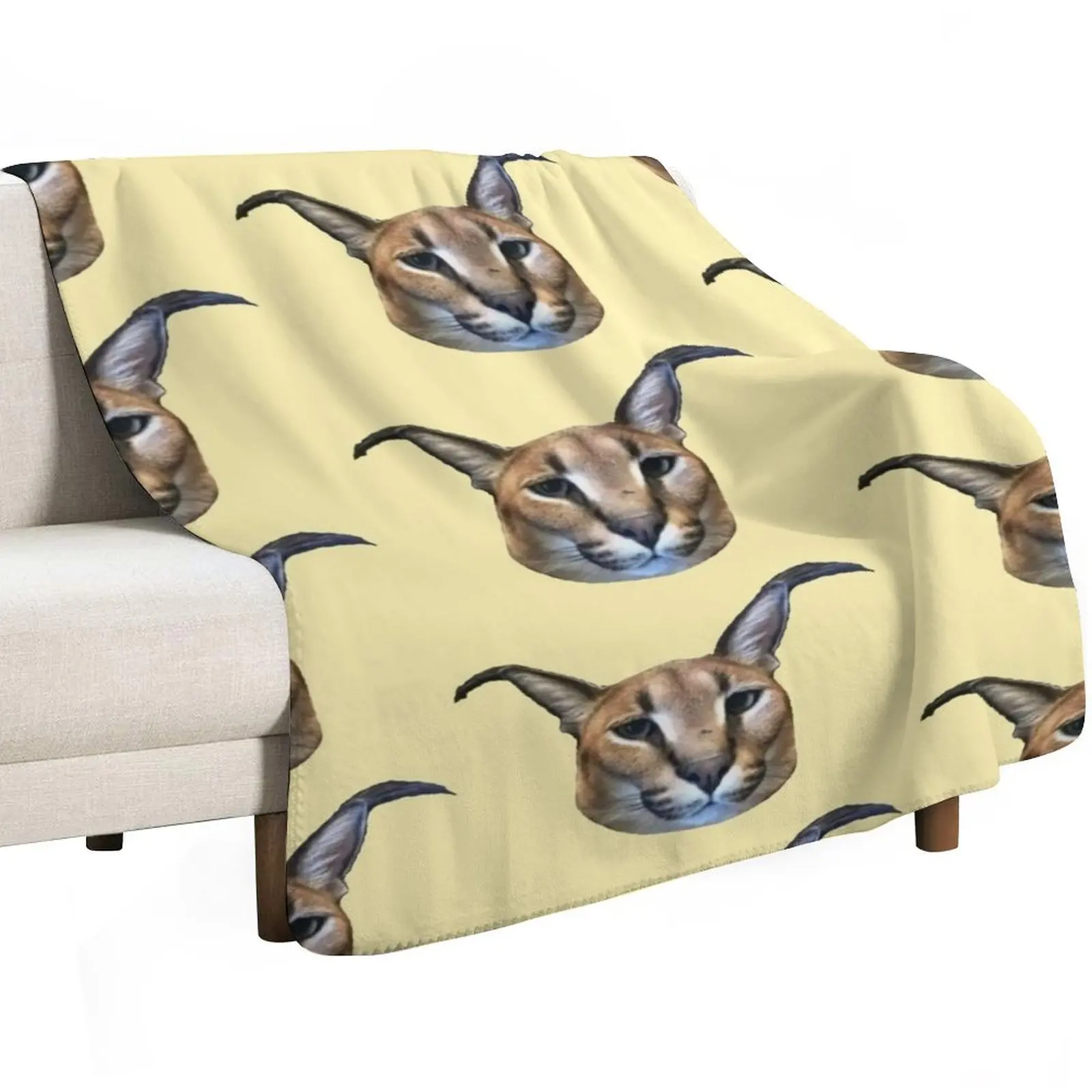 

big floppa Throw Blanket Blankets Sofas Of Decoration Weighted Decorative Sofa valentine gift ideas Blankets