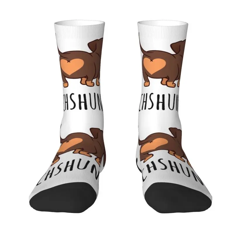 

Мужские носки для экипажа на заказ «Я люблю таксы», новинка унисекс, барсук, винер, колбаса, собака, весна, лето, осень, зима, модельные носки