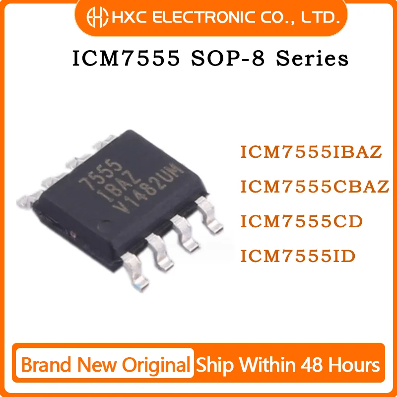 

10PCS ICM7555IBAZ ICM7555CBAZ ICM7555CD ICM7555ID SOP8 100% New Original IC Chips