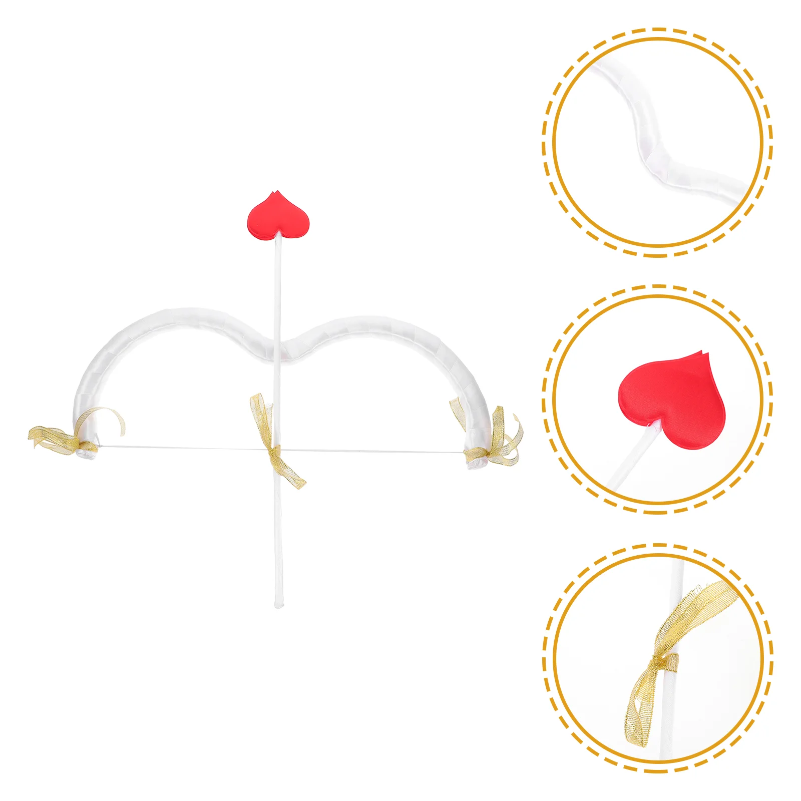 

Fabric Accessories Cupid's Arrow Miss Christmas Bows Decor Newborn Cosplay Prop Foam Mini