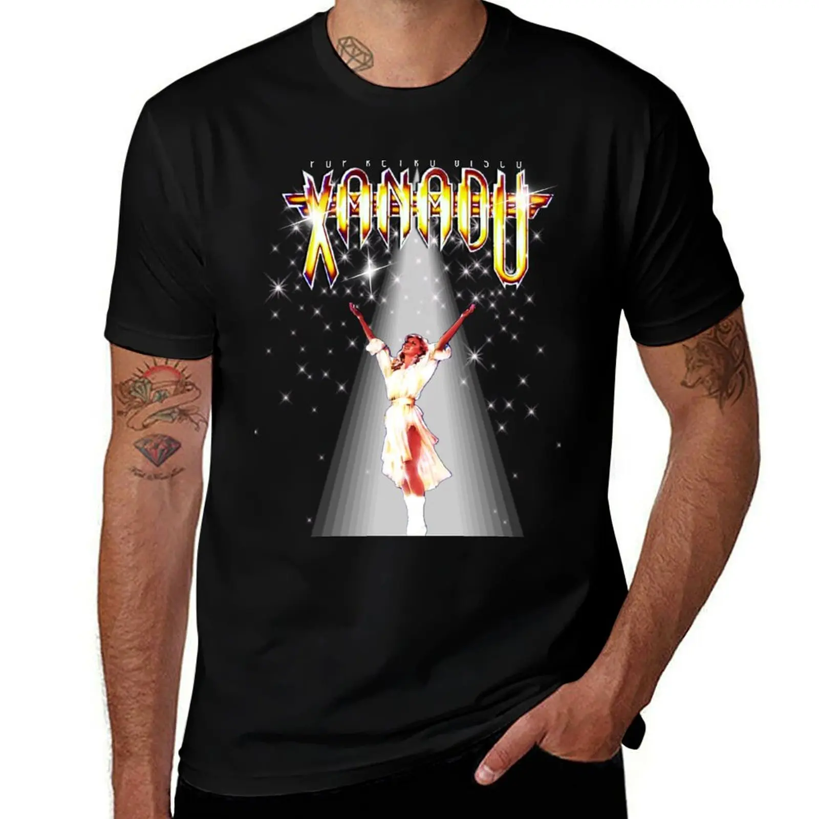 A Million Lights - Xanadu - Olivia Newton-John - Designed by PopRetroDisco T-Shirt korean fashion mens designer t shirt
