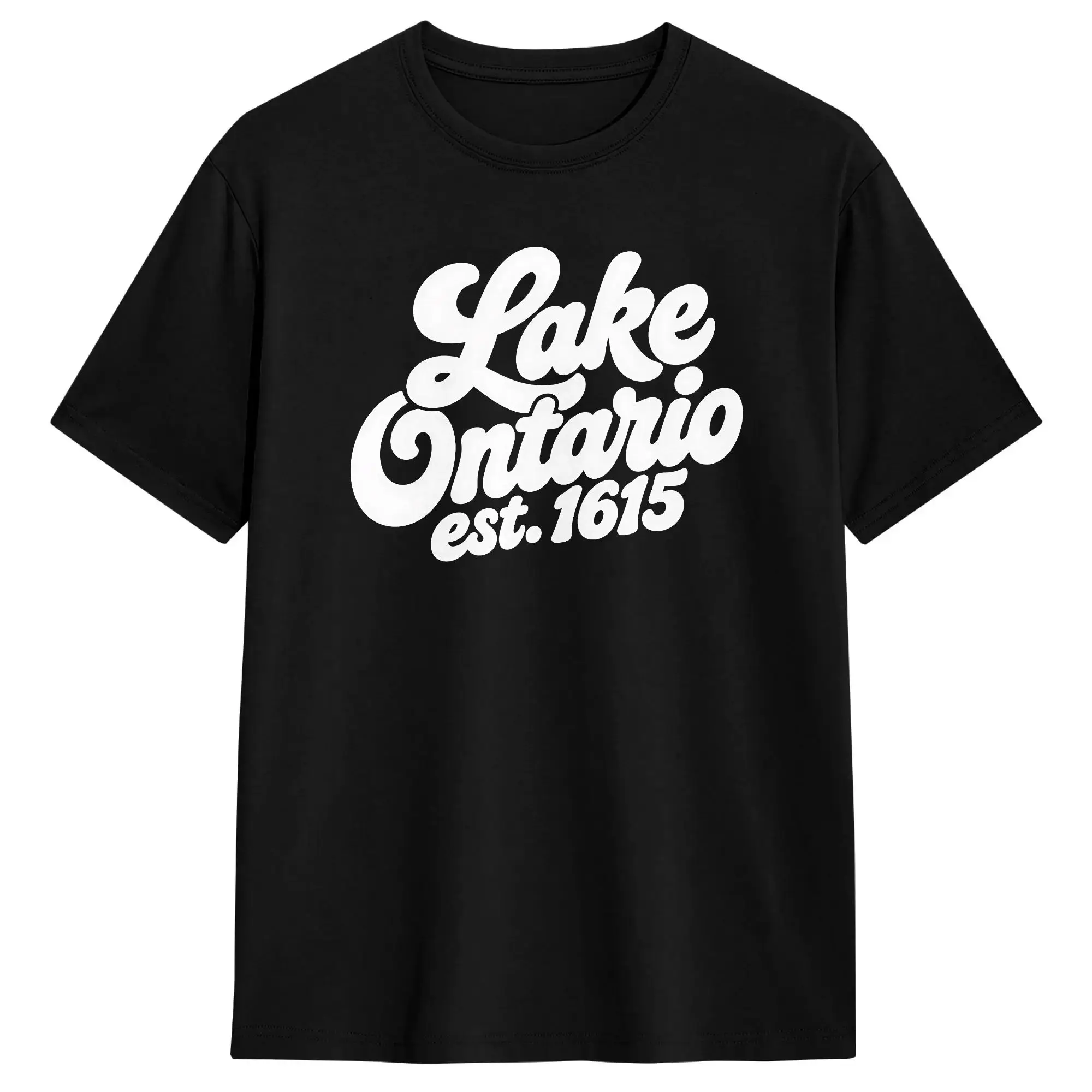 Lake Ontario Cotton T Shirt For Men Summer  Awesome T Shirts Trending Tees Plus Size Pattern Tops