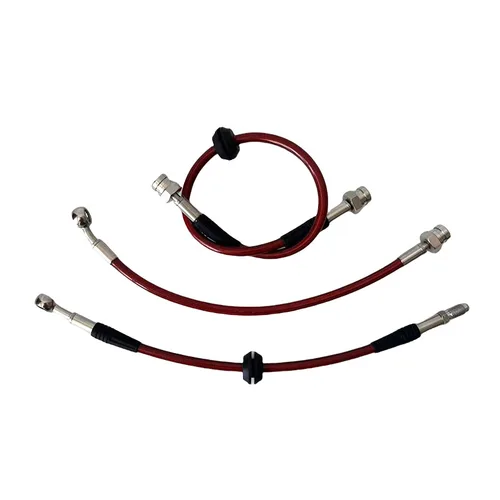 Manguera de freno hidráulico Yamaha automotriz, tubo de embrague de freno trenzado de acero inoxidable reforzado para coche M10 0 °   28 °   90 °   Famale M10x1