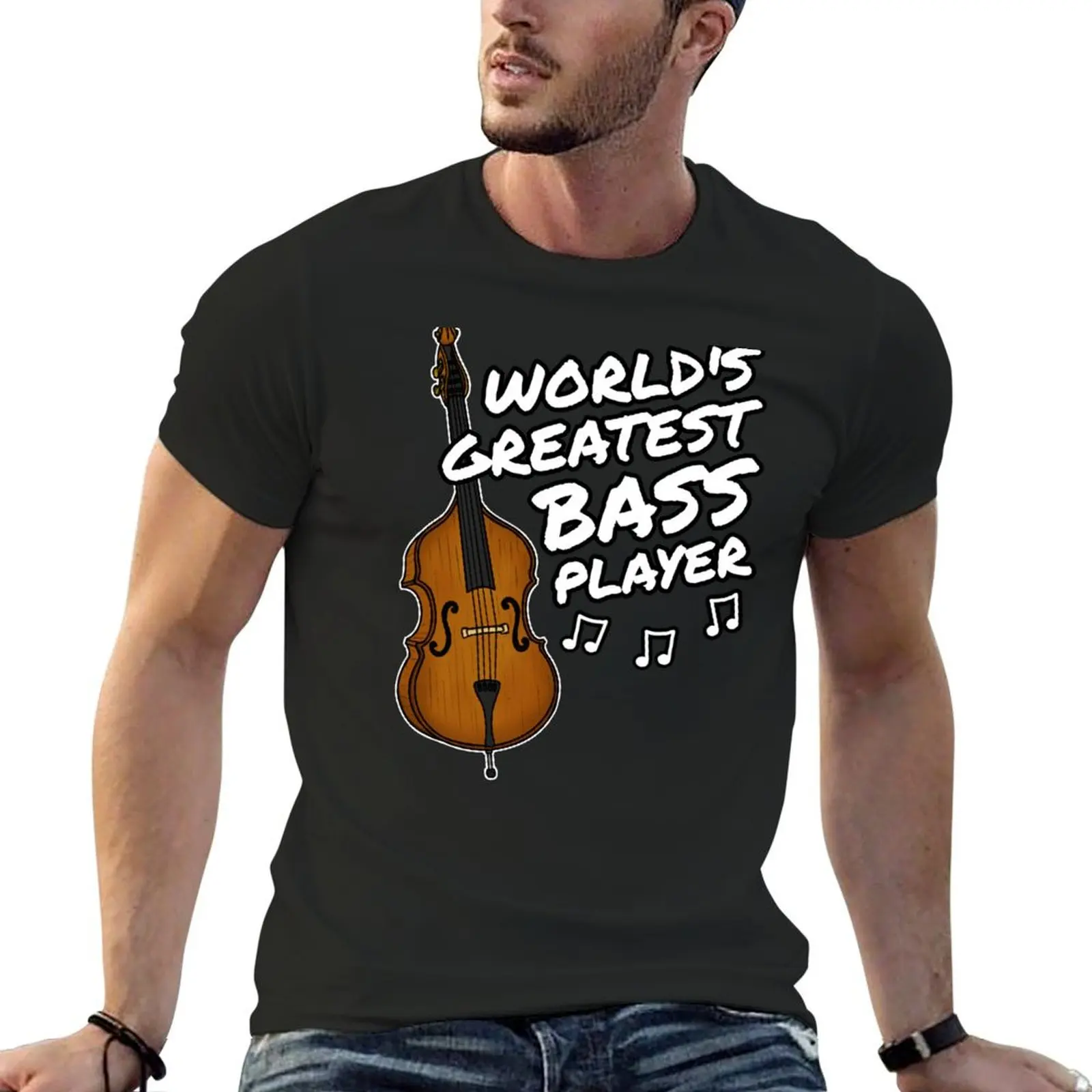

Double Bass World's Greatest Bass Player Bassist T-Shirt graphic t shirts boys animal print mens t shirts