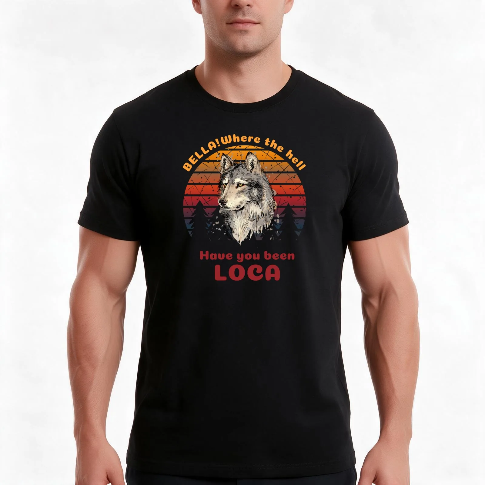 Bella where the hell have you been loca funny meme T-Shirt, Summer Casual Cotton Tee, Oversized Streetwear Tops, 100% Cotton