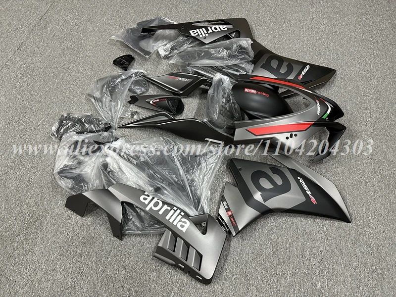 4Gifts New ABS Motorcycle Fairings Kit Fit For Aprilia RSV4 1000 2016 2017 2018 2019 16 17 18 19 Bodywork Set Custom Grey Matte