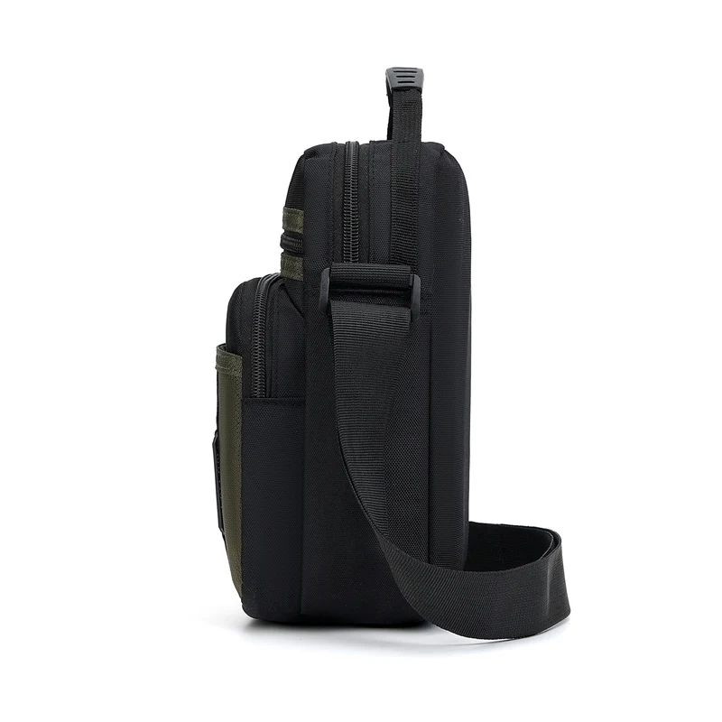 Men's Traveling Shoulder Bag Fashion Casual Patchwork Handbag High Quality Oxford Cloth Waterproof Multifunctional Crossbody Bag