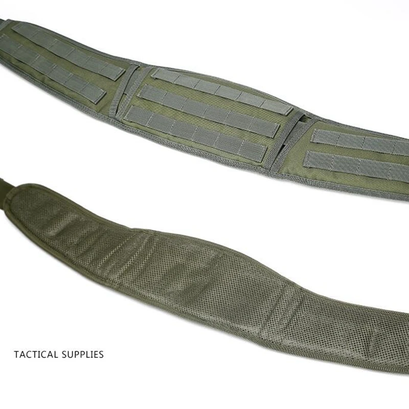 Tactical Waist Belt Molle Padded Patrol Belt EDC Gun Belt Heavy Duty Platform Battle Belt Utility Hunting Accessory