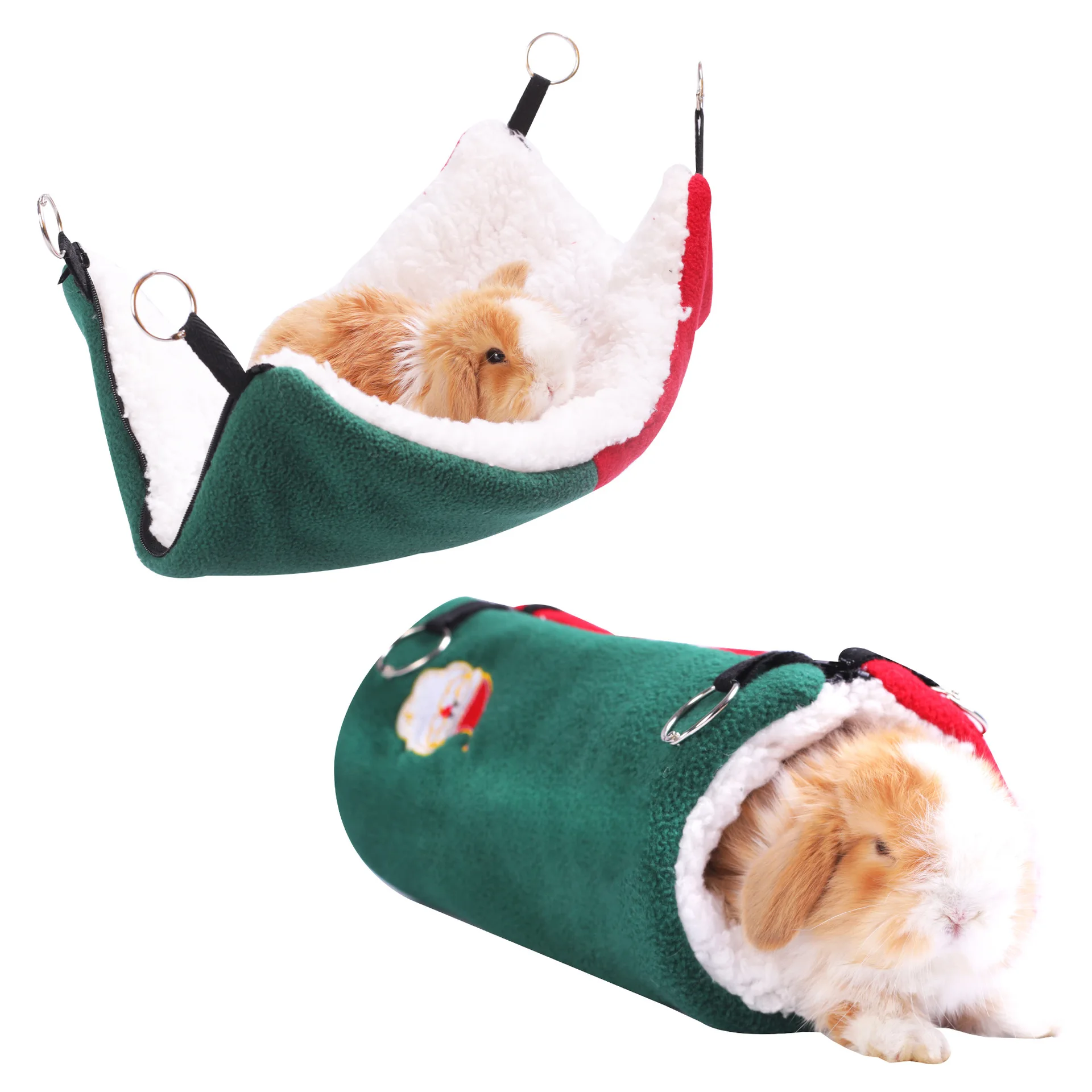 Pet Christmas Cotton-padded Hamster Winter Warm Passage Honey Posset Hammock Rabbit Hedgehog Dutch Pig Hamster Accessories