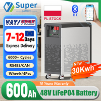 LiFePO4 48V 600Ah 30Kwh Battery Pack 51.2V 300Ah 15Kwh 900Ah 46Kwh 6000+ Cycles Lithium Battery Bluetooth RS485 CAN BMS EU SOTCK