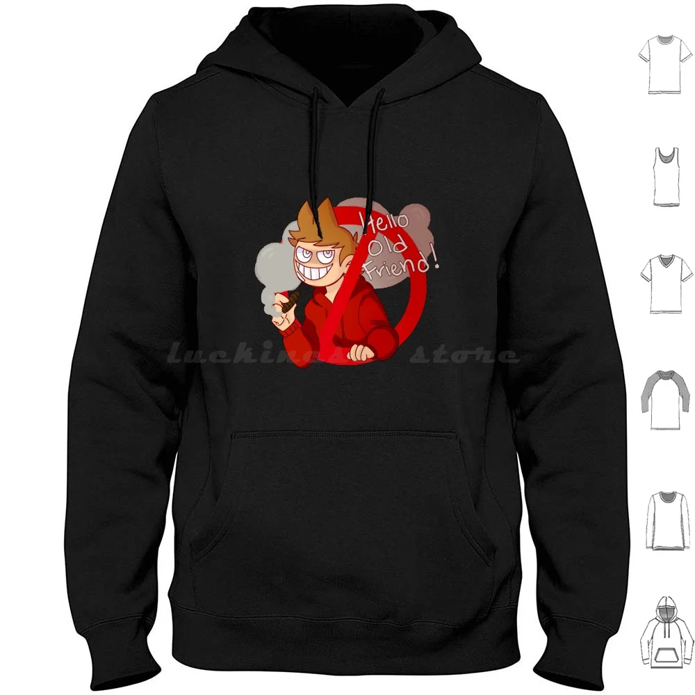 Hello , Old Friend! Hoodie Cotton Long Sleeve Eddworld Tord Ew Tord Eddsworld Tord Cartoons Youtube