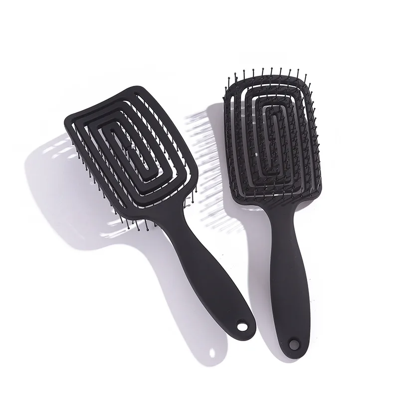 Creative Hollow Out Small Square Massage Hairdressing Comb Hollow Out Wet Curly Hair Brushes Barber Comb Salon Hair Styling Tool