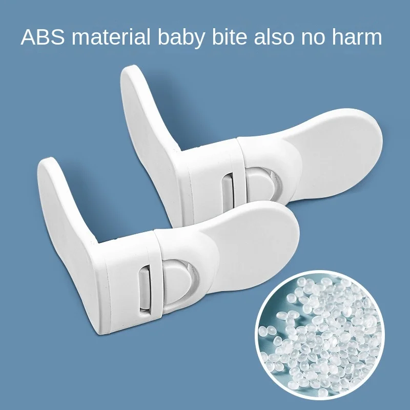 Baby Safety Locks Home Drawer Lock Anti-Pinching Hand Cabinet Refrigerator Lock Buckle Children Protection White Drawer Locks