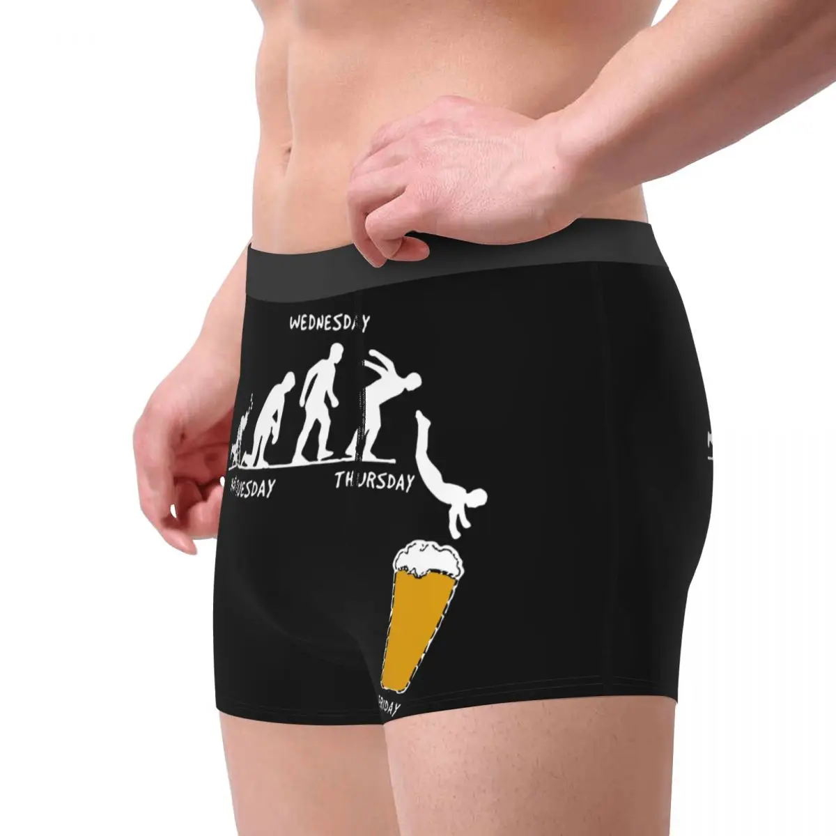 Men Boxer Shorts Panties Week Craft Beer Soft Underwear Male Funny Plus Size Underpants