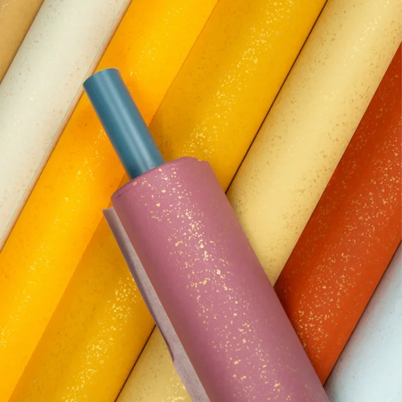 Golden Foils Half Ripe Rice Paper Colorful Pastel Xuan Paper Chinese Brush Calligraphy Exhibition Special Xuan Paper Papel Arroz