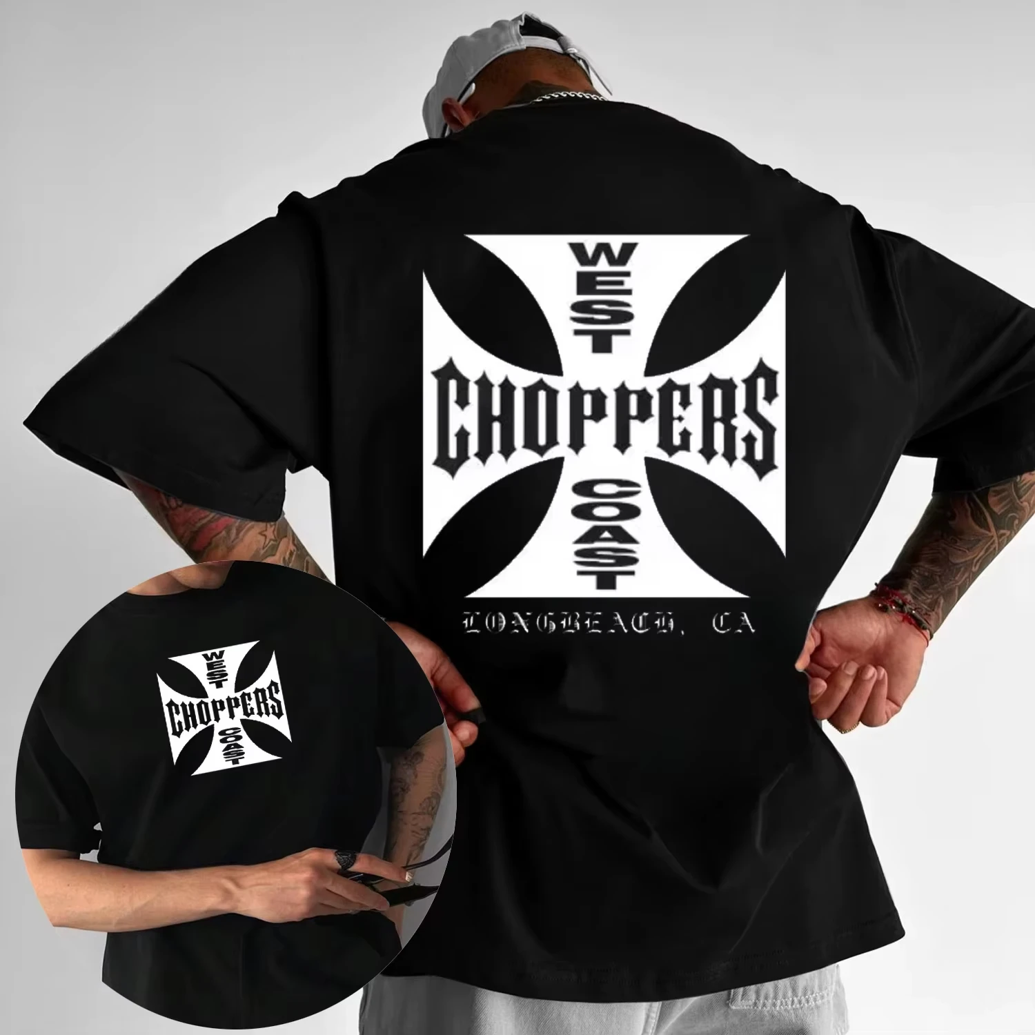 2025-verao-costa-oeste-choppers-puro-algodao-impresso-camiseta-feminina-casual-manga-curta-o-pescoco-roupas-vintage-y2k