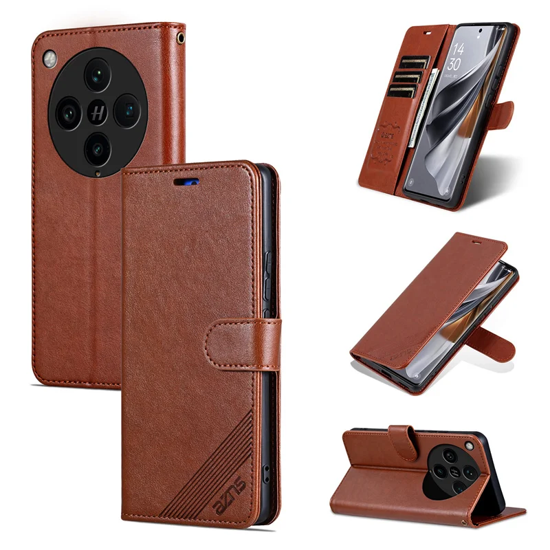 New Style EUCAGR Luxury Business Wallet  Magnetic Soft TPU Leather Case for OPPO Find X8 X8Pro Card Holder Cover for OPPO FindX8