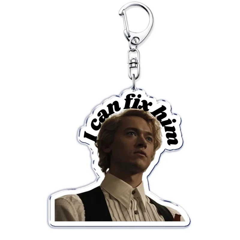 Coriolanus Snow I Can Fix Him Key Chain Keychains Hunger Games Tom Blyth Ring for Accessories Bag Pendant Keyring Jewelry Gifts