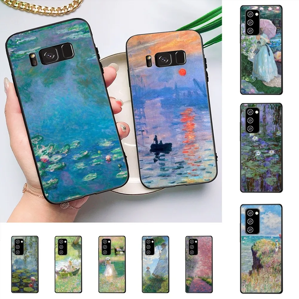 Claude Monet Impressionism Painter Phone Case For Redmi 8 9 10 pocoX3pro for Samsung Note 10 20 for Huawei Mate 20 30 40 50 lite